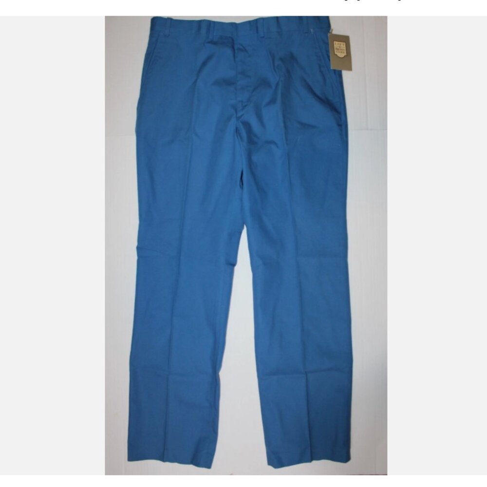 Vintage Loft & Brownstone Blue Dress Pants NOS Flat Front Slacks 38 x 34